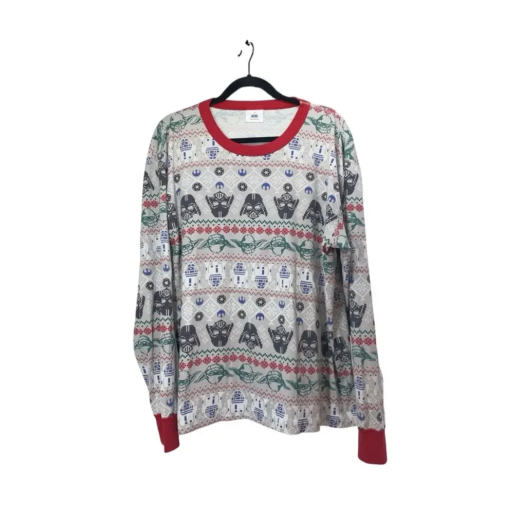 Hanna Andersson Star Wars Holiday Pajama Top Organic Cotton Womens XL